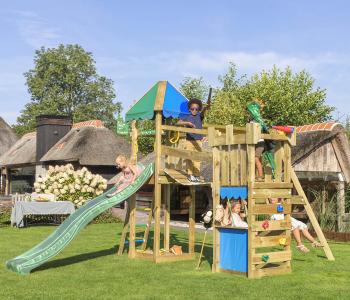 Jungle Explorer | Wooden climbing frame with double swing