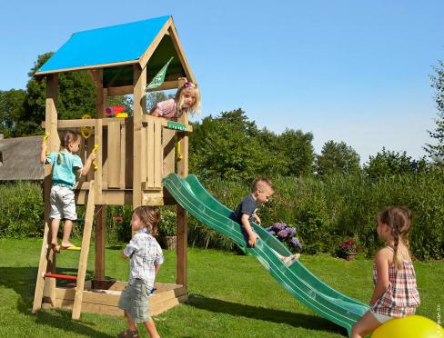 Jungle Castle | Wooden climbing frame with slide